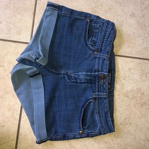 Blue jean shorts